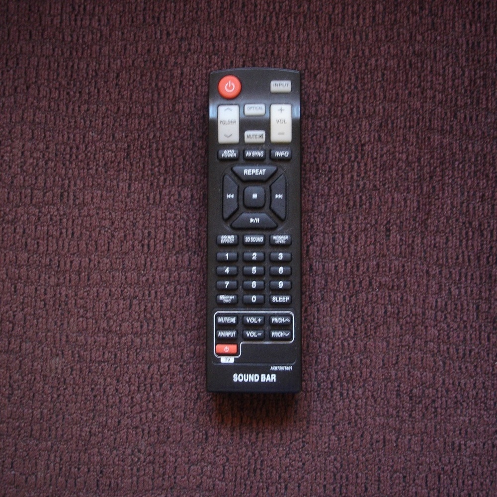 2/$12: AKB73575401 Remote for LG Sound Bar NB2520A NB2420A NB3520A